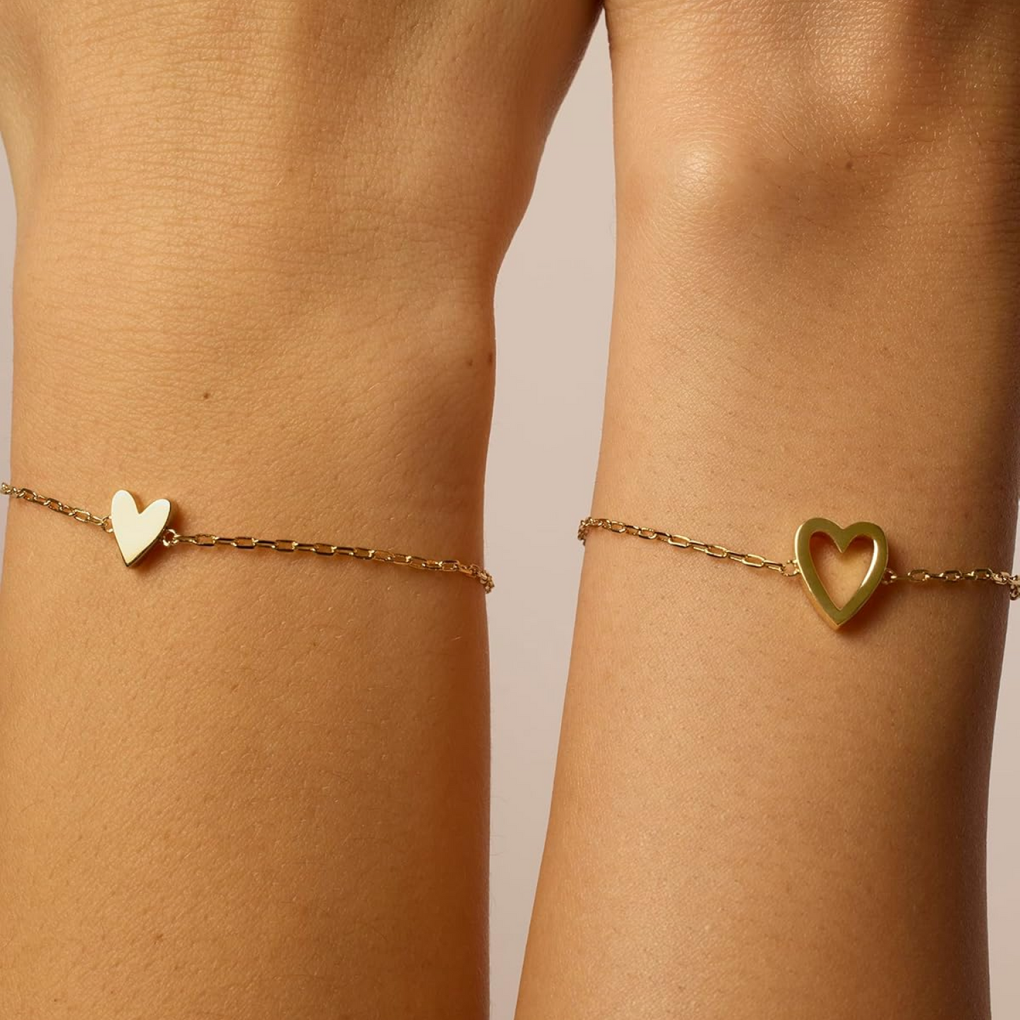Ensemble de Bracelets Cœurs Partagés