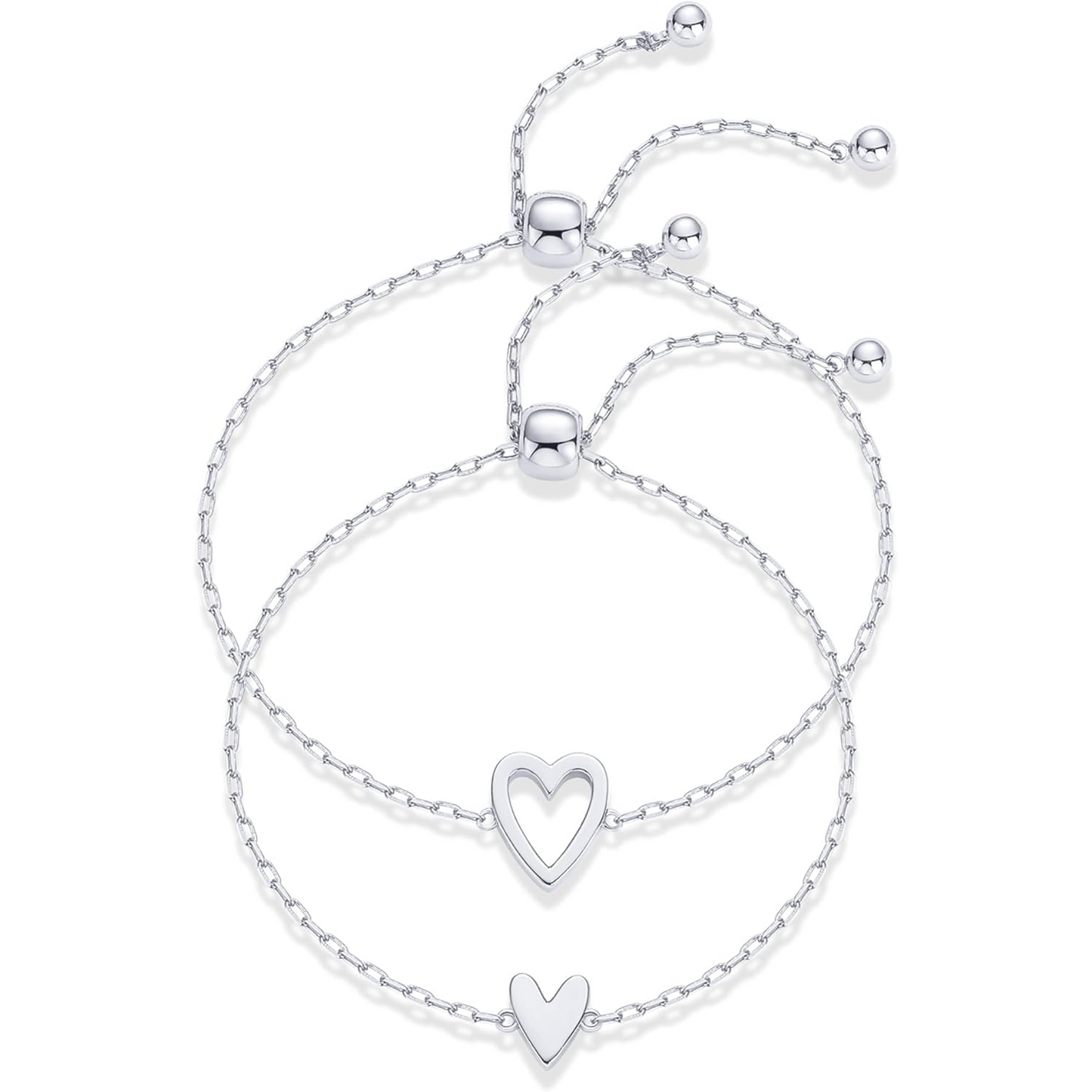 Ensemble de Bracelets Cœurs Partagés