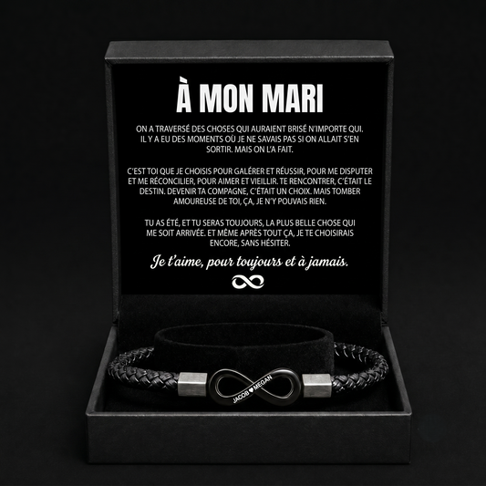 Bracelet Personnalisé « À Mon Mari »
