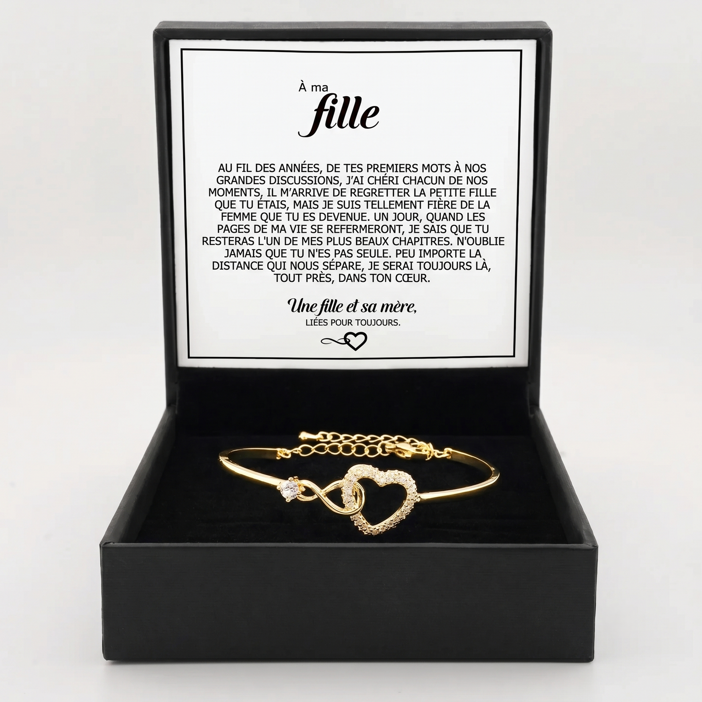 Bracelet « À ma fille » – À jamais unies