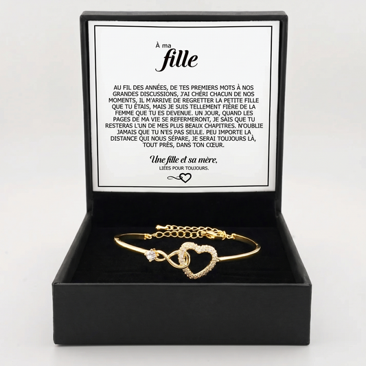 Bracelet « À ma fille » – À jamais unies