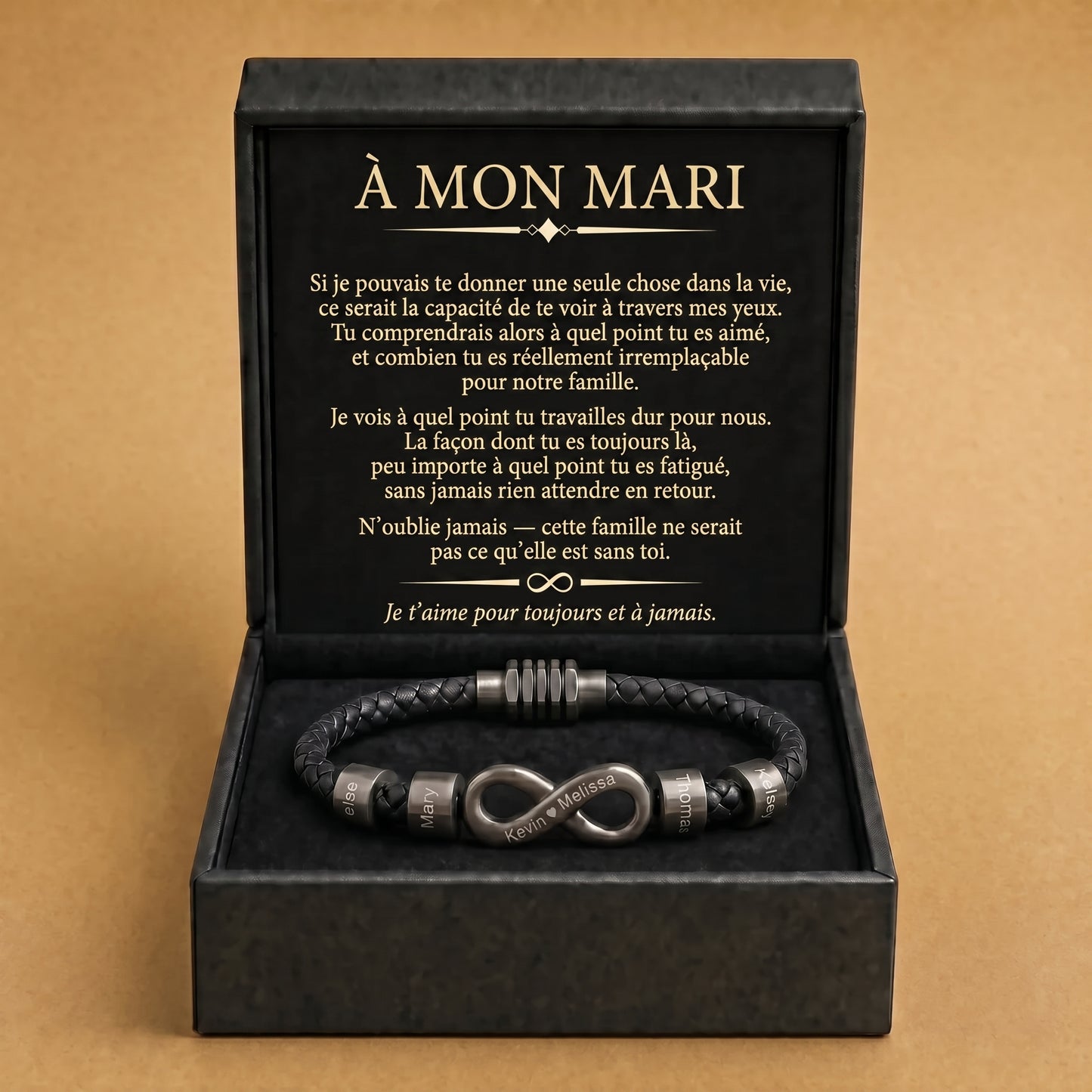 Bracelet Nom Lien Infini
