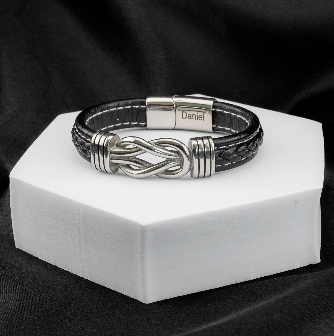Bracelet gravé « À mon fils »