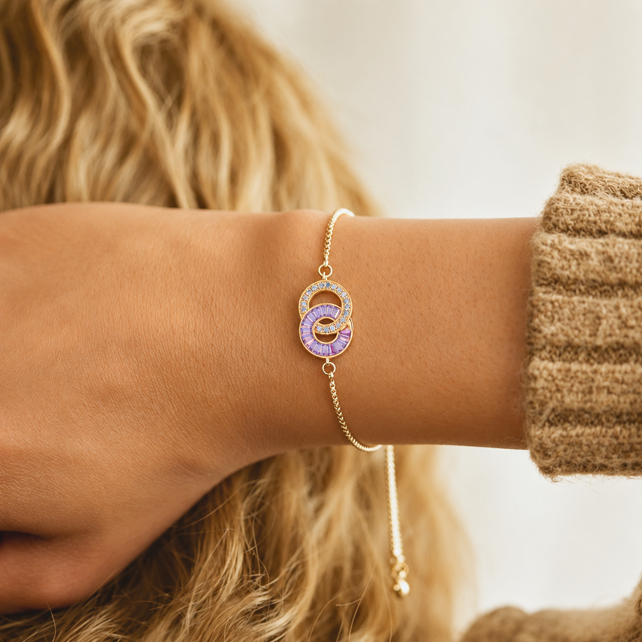Bracelet Personnalisé Duo Pierres