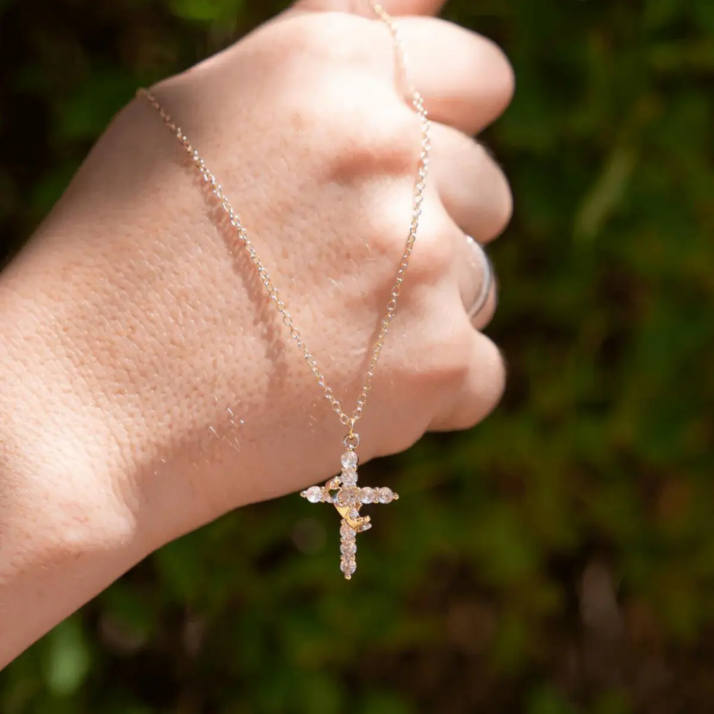 Collier Croix Couronne de Foi