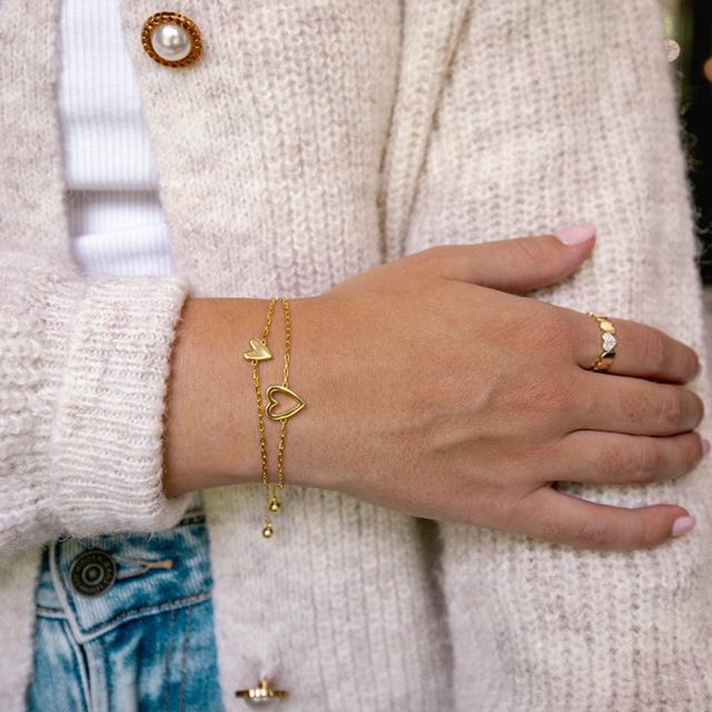 Ensemble de Bracelets Cœurs Partagés