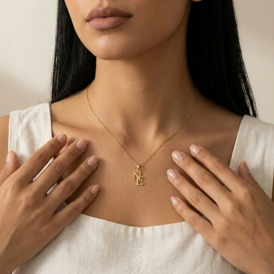 Collier avec lettre personnalisée