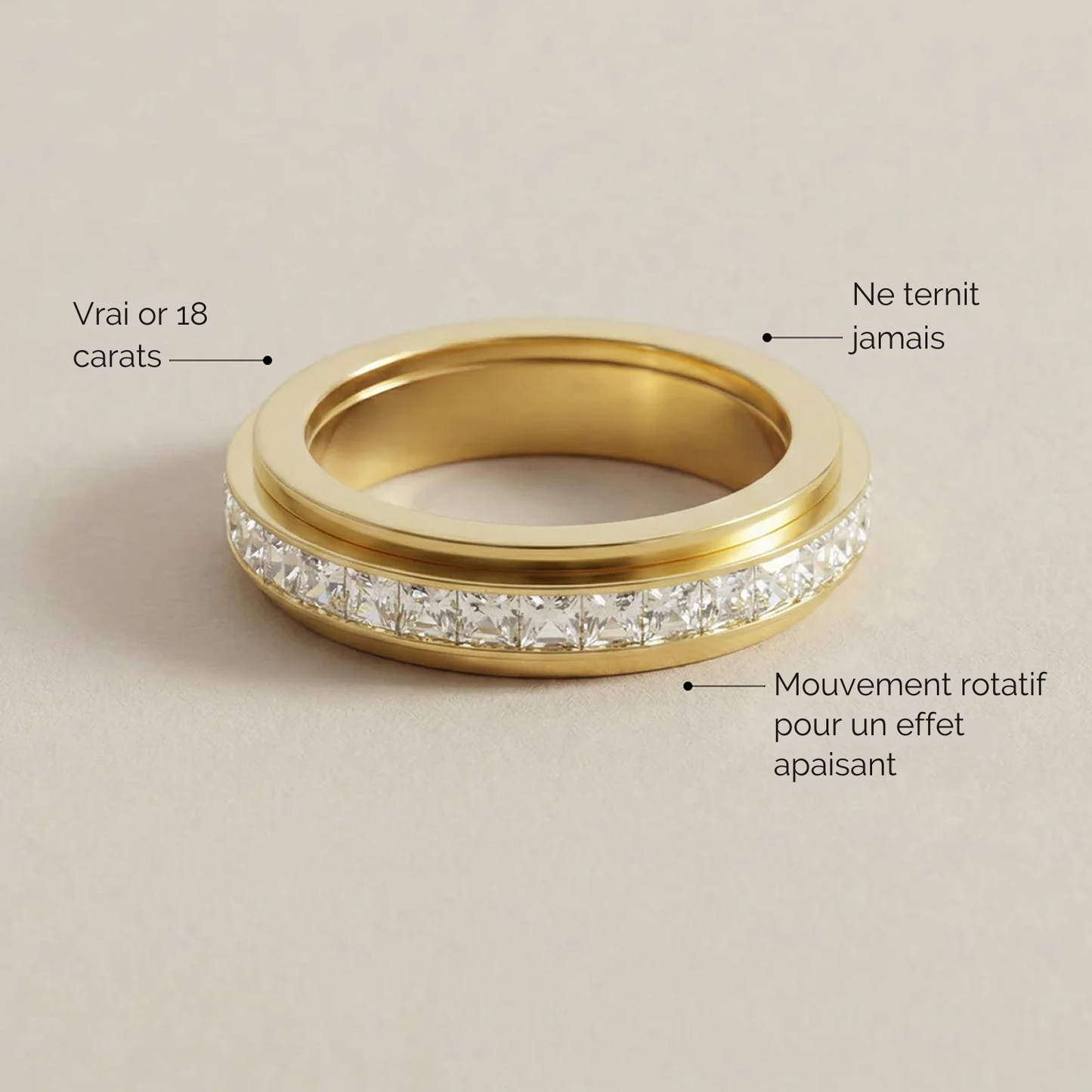 Nivora - Bague Spinner